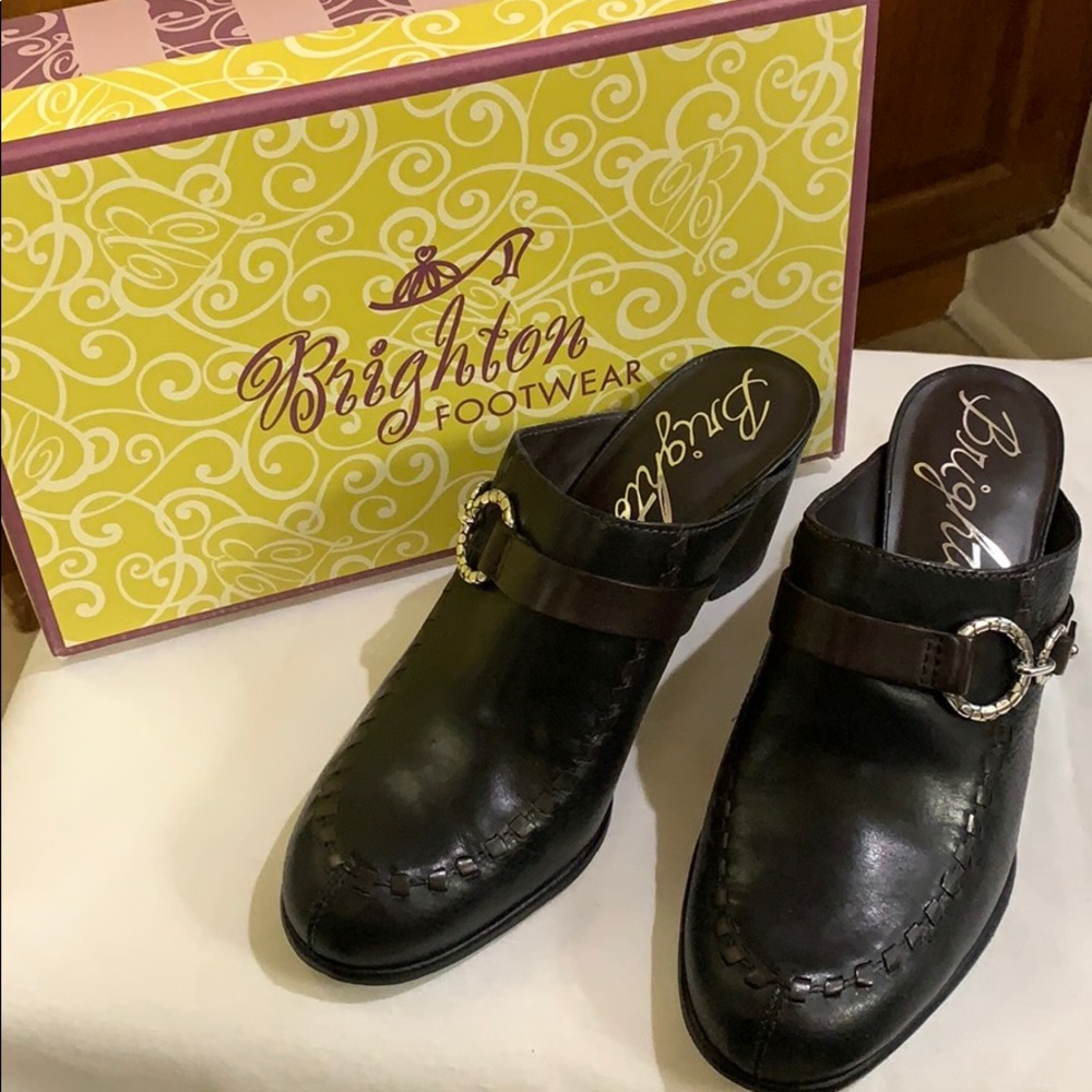 COPY - Brighton Gemini Leather Mule - Brand New